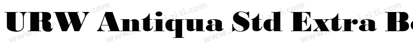URW Antiqua Std Extra Bold Wide字体转换